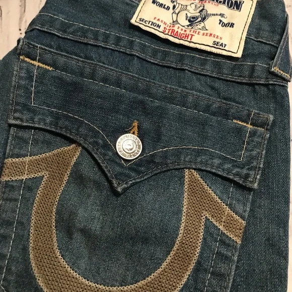 True Religion Men's Blue Jeans